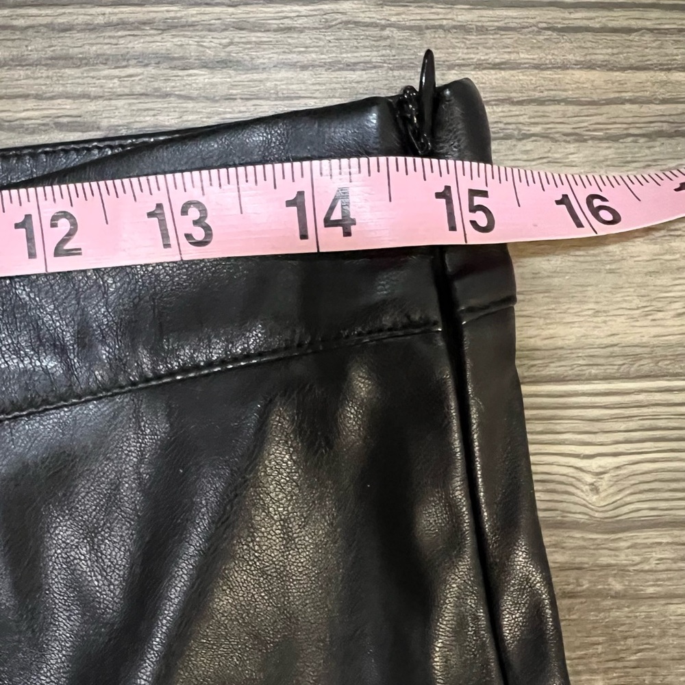 Princess Polly pleather boot cut pants in a Size 8. - Picture 6 of 8